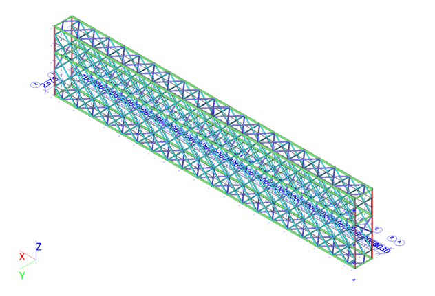 Figure 4: Isometric View of the Footbridge