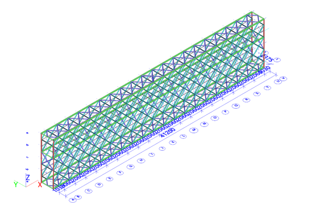 Figure 5: Isometric View of the Footbridge