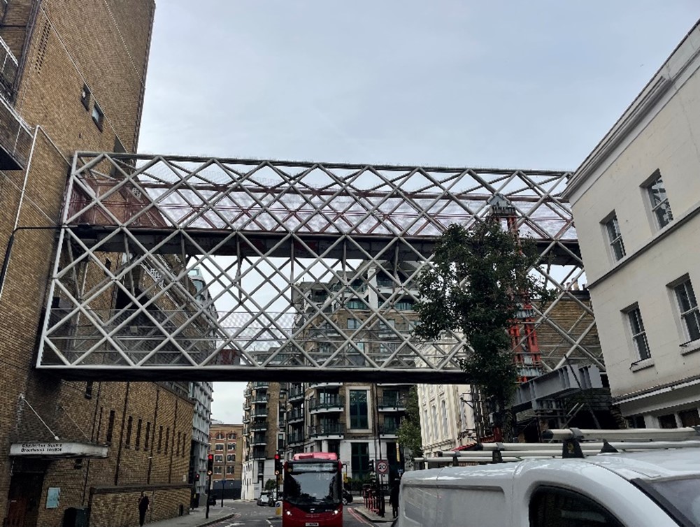 Figure 7: The 8m high truss had a principal inspection by Beta