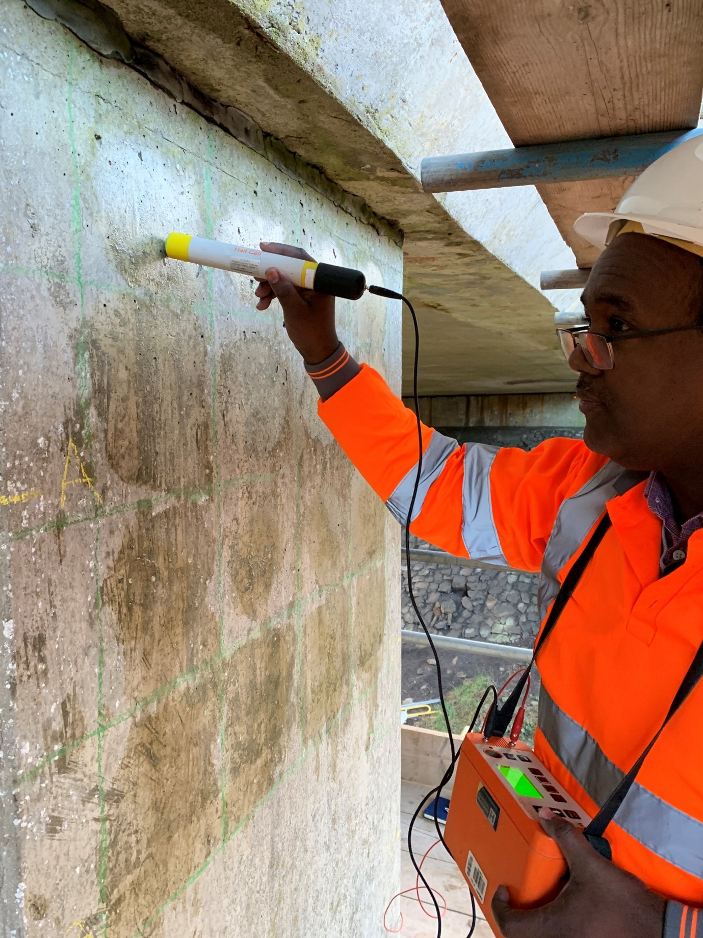 A465 Bridge Inspection Principal Inspection Assessment Concrete Testing Corrosion Assessment Hinge Inspection NDT Half Cell UK