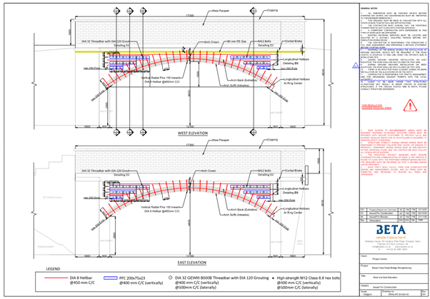Mount View Bridge Inslington London Bridge Inspection Principal Inspection Masonry Arch Bridge Cracking Strengthening Lusas