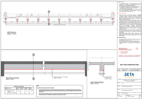 Yeading Lane Bridge Hillingdon London Principal Inspection NDT Strengthening concrete bridge carbon fiber cfrp composite