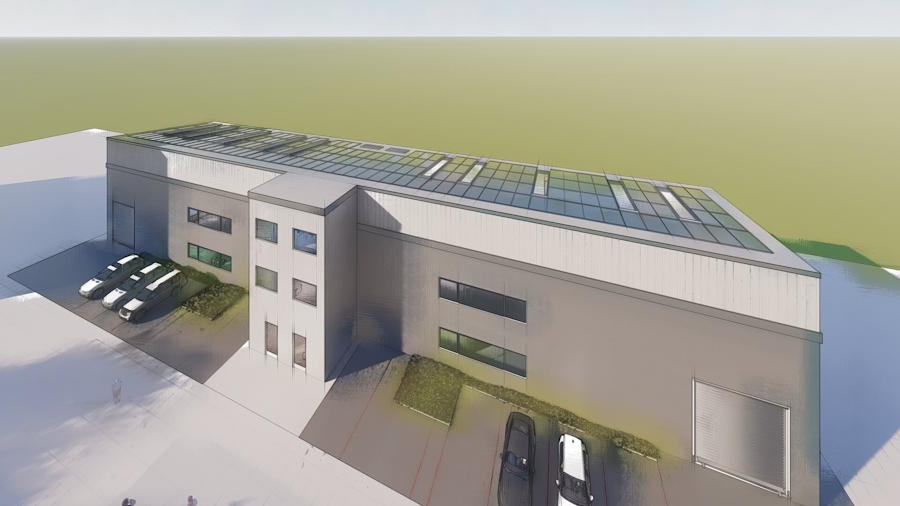 Three Story Warehouse Steel Structure Design