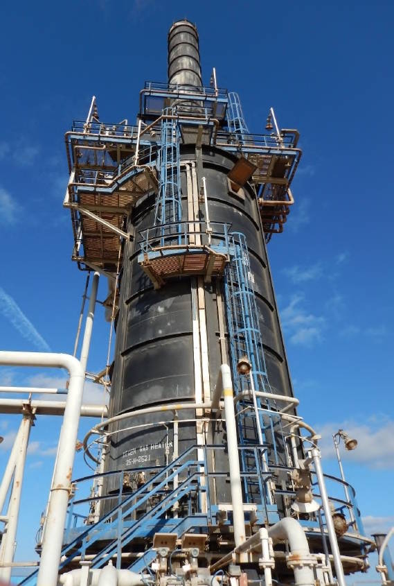 BP Heater Foundation Concrete Repair