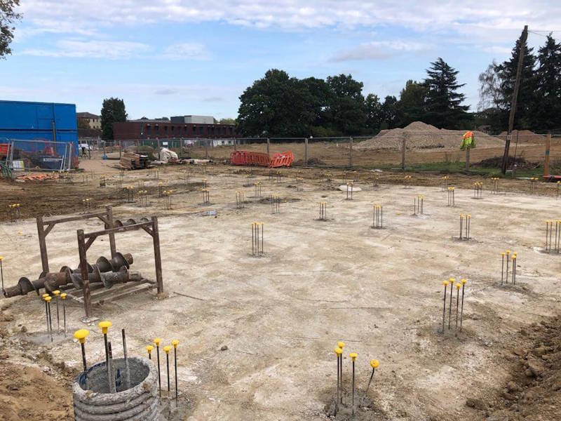 St Peter’s Hospital Staff Accommodation, Piled Rafts Design